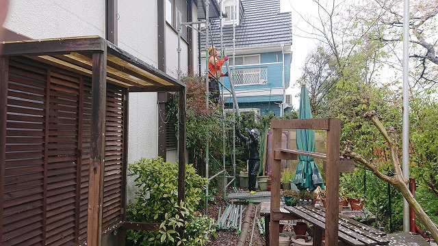 ビケ足場の組立て