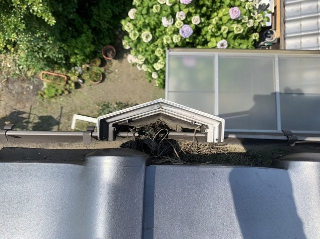 東温市K様邸　集水器の詰まり