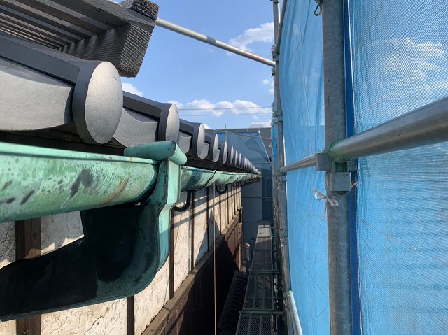 修理完了後の雨樋