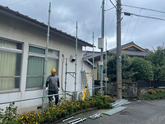 ビケ足場の組立て