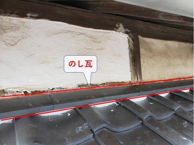 壁際ののし積み