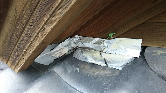 いたちが侵入したとされる箇所