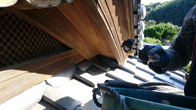 鶴首と南蛮漆喰