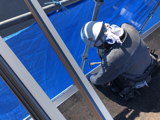 軒先水切り取り付け