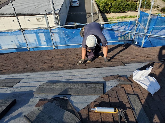 シングル材の高さ調節