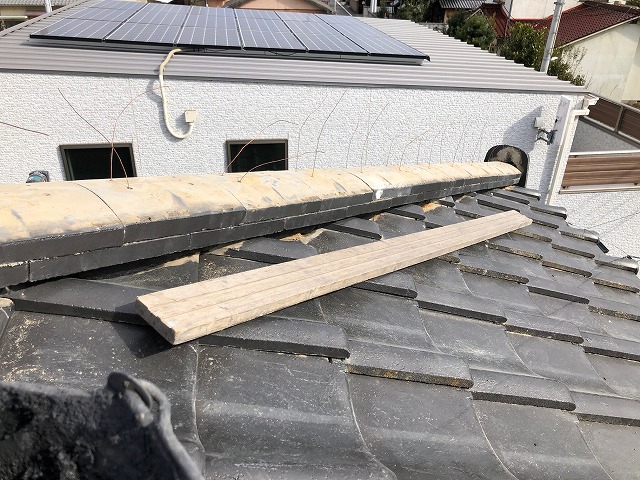 二段目の大面のしが積み終わった時の写真