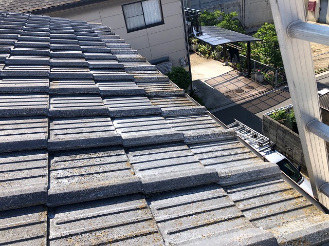 屋根軒先部の写真