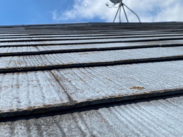 石岡市で調査したコロニアルスレート