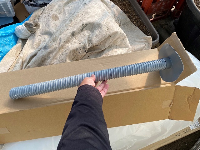 高萩市の現場で使用する改修用ドレン