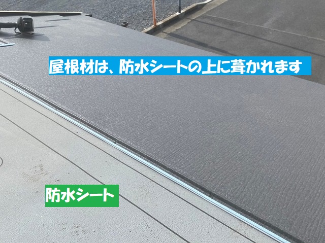 屋根材と防水シートの関係性