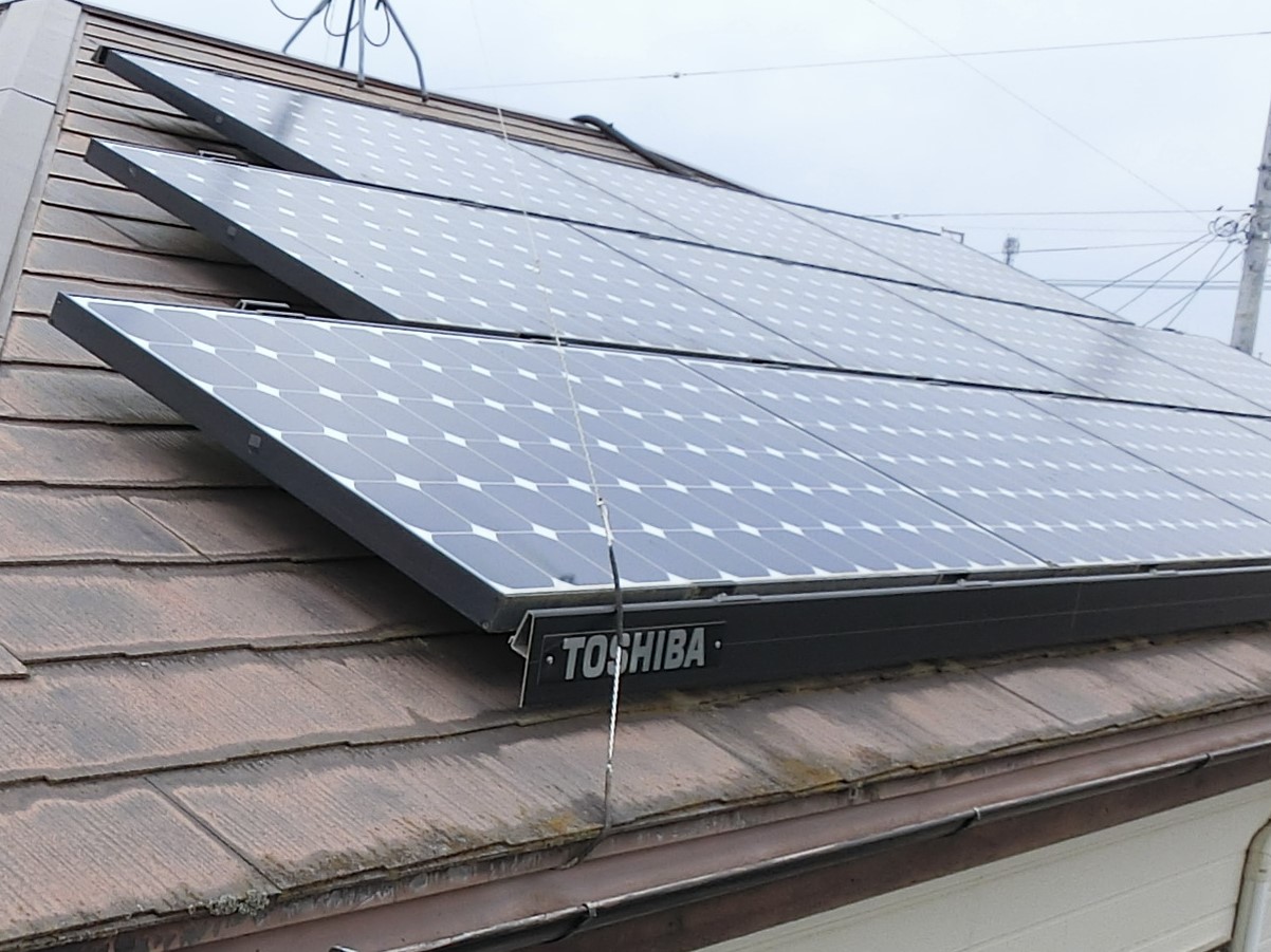 >2.東芝さんの太陽光パネル　どんなように屋根のメンテナンスを行うか