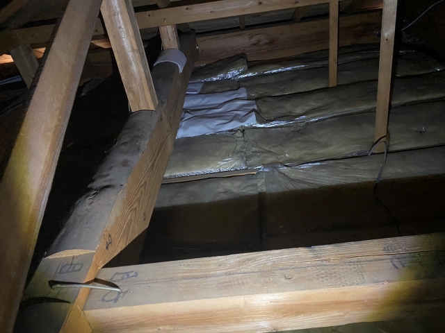 ご依頼主自ら屋根裏を調査