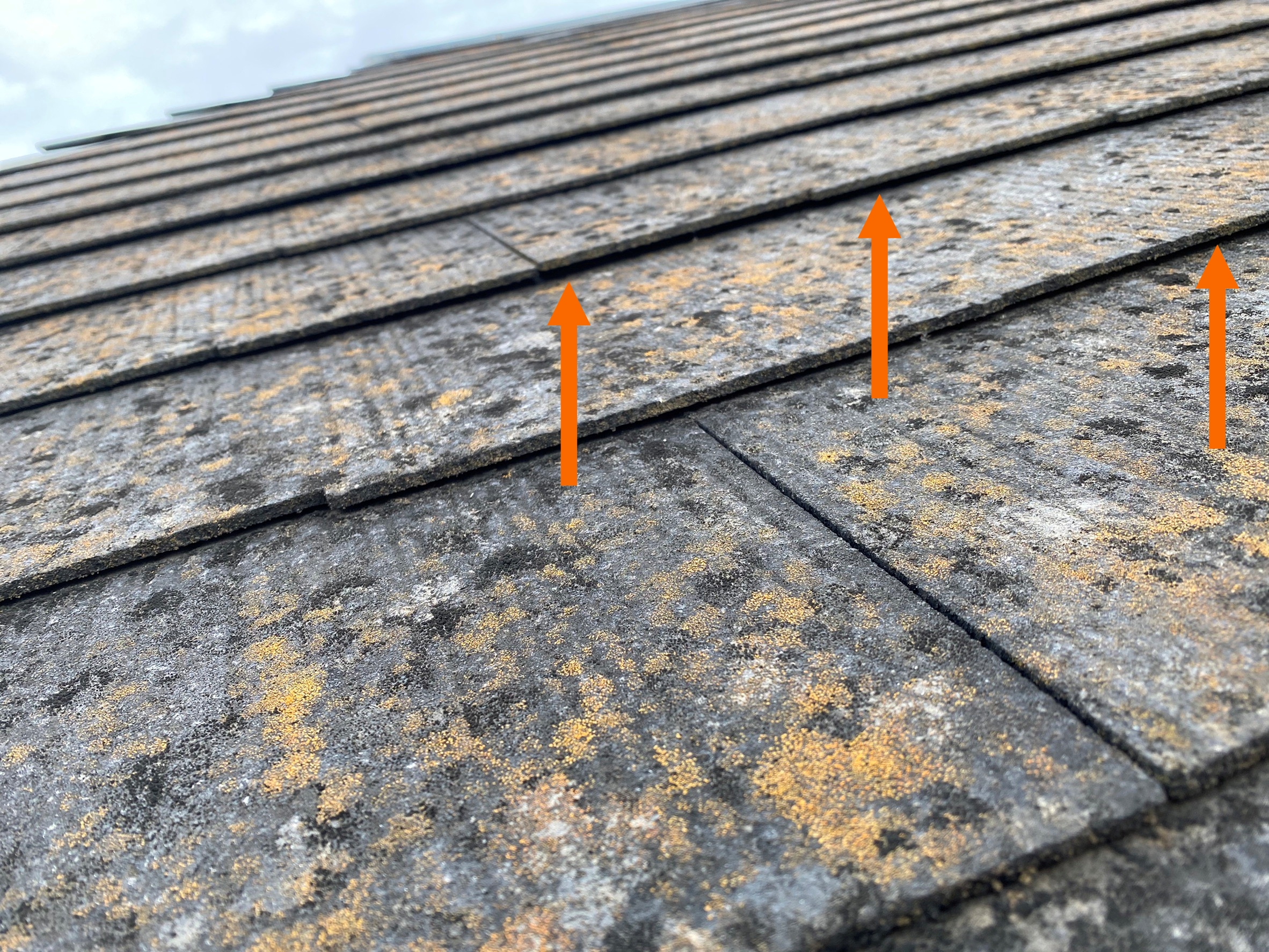 ④確かに浮きも発生していた