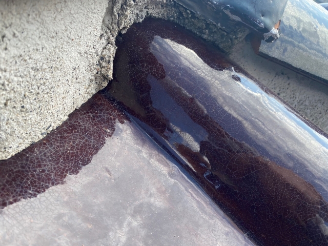 棟瓦の付け根部分を確認