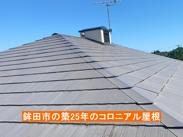 パナホーム竣工の築25年の屋根