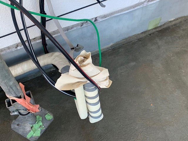 下地施工を行ったフラットルーフ