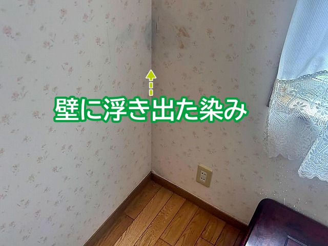 約3年前から壁に浮き出るようになった染み