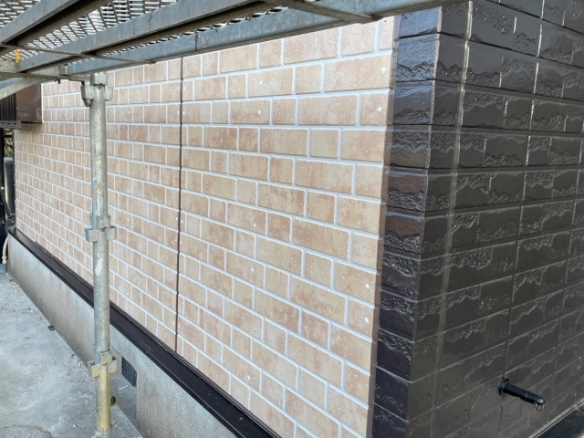 サイディング部分張替完了