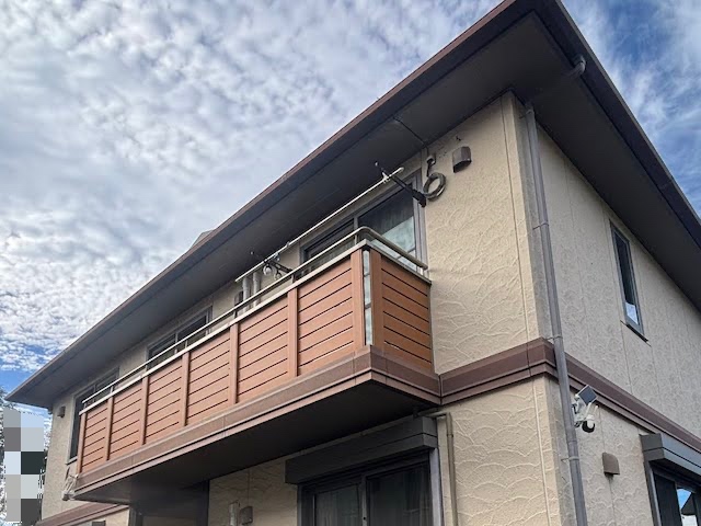 水戸市　ジョリパット風外壁塗装　施工前の写真