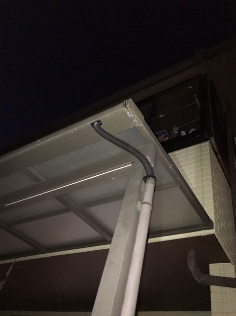 交換したジャバラ止めホース