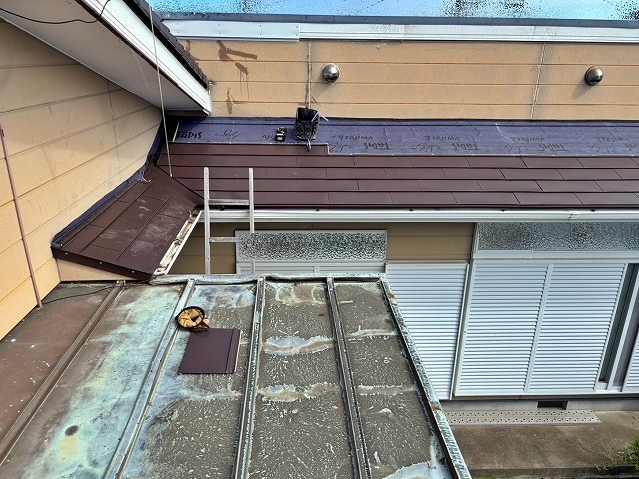 差し掛け屋根は外壁と屋根が接する部分の施工が重要