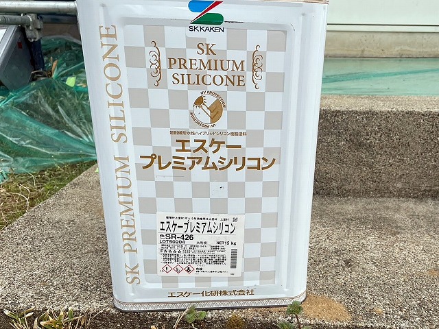 外壁の中塗り上塗り用のプレミアムシリコン
