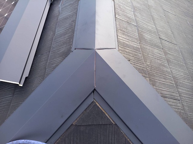 交換が完了した棟の三つ又部