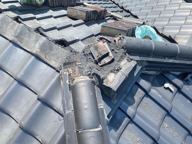 水戸市強化棟金具を使用した棟