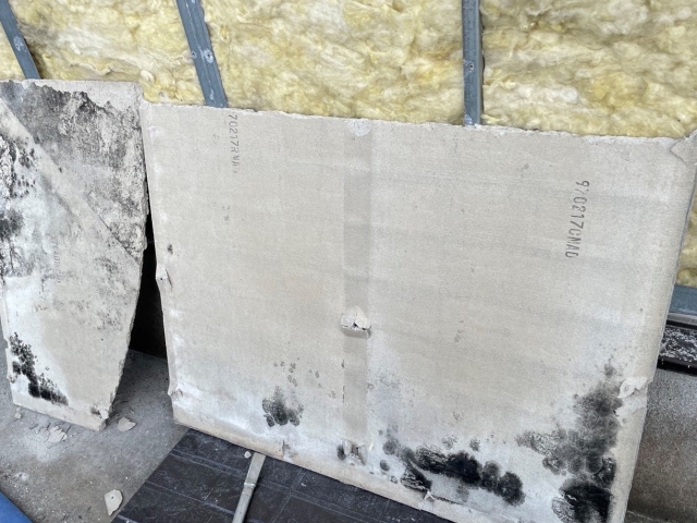 剥がしたサイディングボード