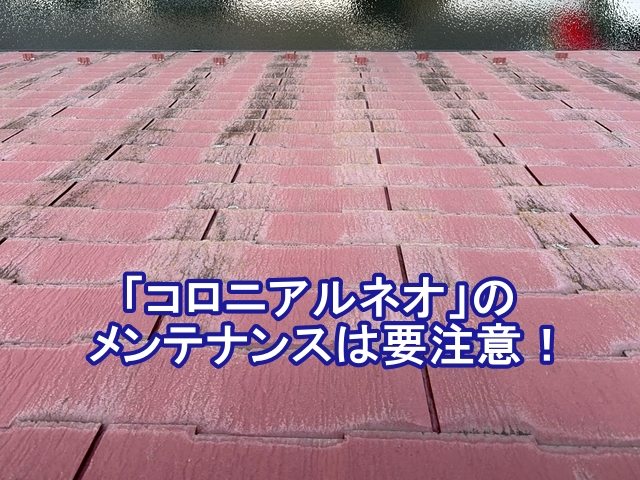 コロニアルネオは一般的なスレートとは異なり塗装に適していない