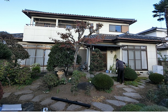 ひたちなか市の塗装工事と防水工事前の現場画像