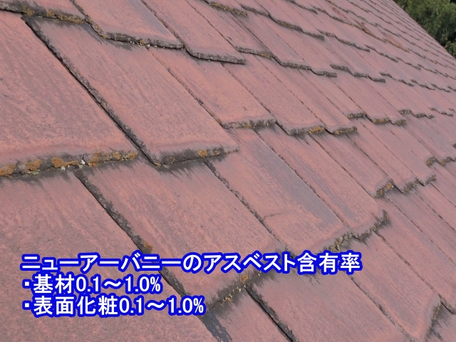 アスベスト含有量が低いニューアーバニー