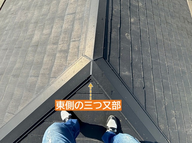 東側の三つ又棟を確認