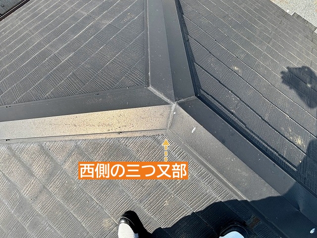 西側の三つ又棟を確認