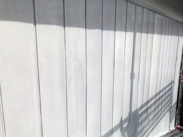 金属サイディング用下塗り材塗装完了