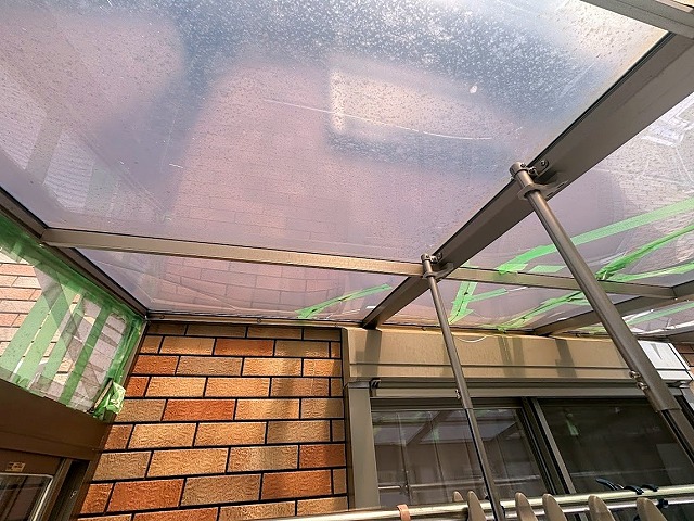 交換相談雄あった鹿嶋市のサンルーム屋根パネル