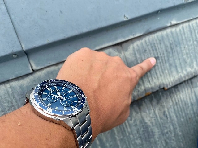 水戸市のスレートコロニアル屋根の状態