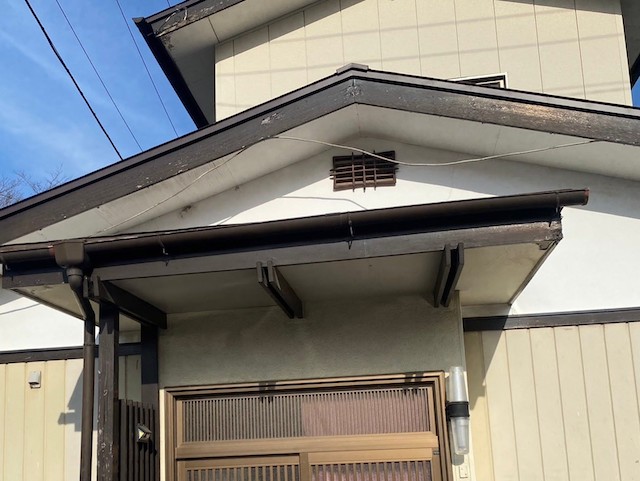 施工前の築40年の茨城町の住宅風景