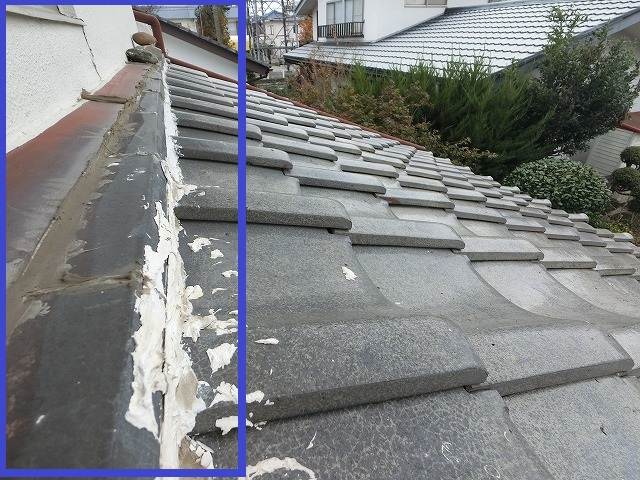 ご主人が手直しされた壁際板金下漆喰