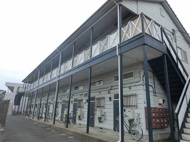 水戸市賃貸アパートの現場調査で全景画像