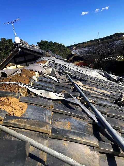 雨漏りが発生していた瓦屋根