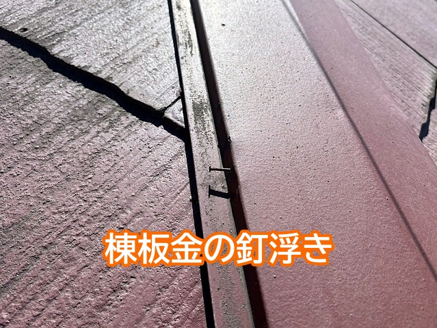 台風シーズン前にチェックしておきたい棟板金の釘浮き