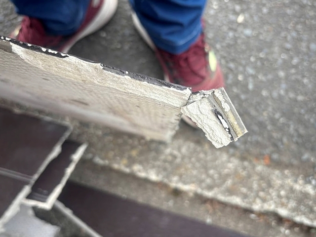 湿気が溜まり崩れやすくなっていた北面の外壁サイディング