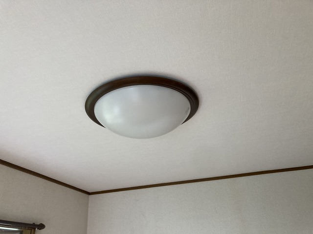 天井の張り替えが完了した水戸市の現場