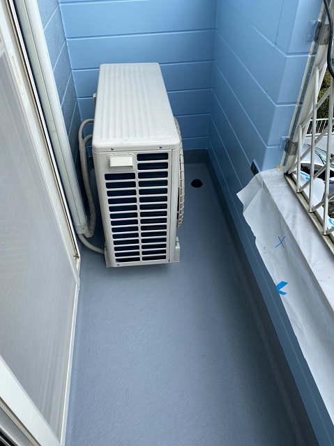 FRP防水を行った日立市のベランダ