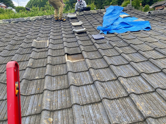 常陸太田市での雨漏り調査は完了致しました