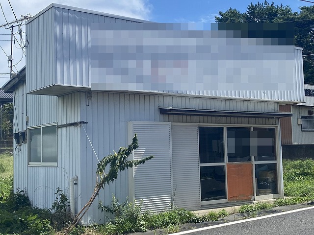 大洗町の作業場の雨漏り調査