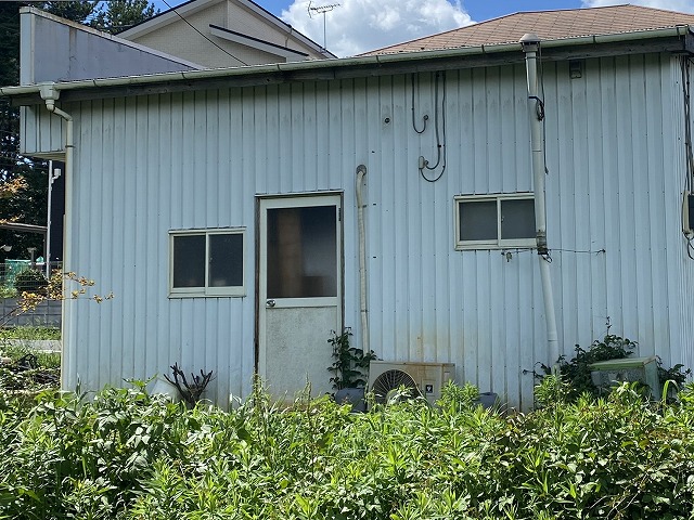 大洗町作業場波板トタン屋根雨漏り