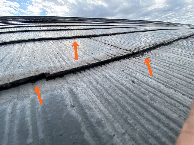 コロニアル屋根の縁切り不足