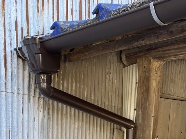 那珂市雨樋工事施工後